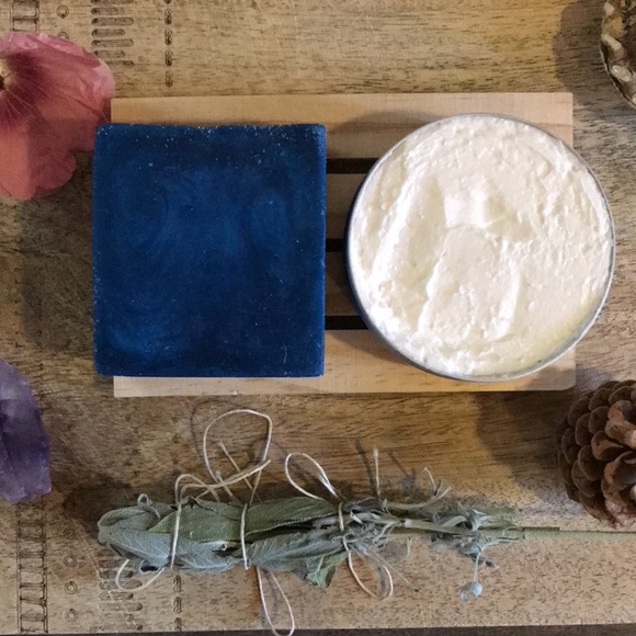 Set of 2 Blueberry Pie bar soap and body butter - Picture 2 of 3